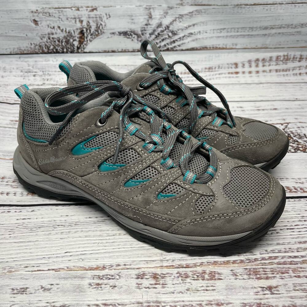 Eddie Bauer Seneca Peak Trail Hiking Shoes Sneakers Womens Size 7 Grey